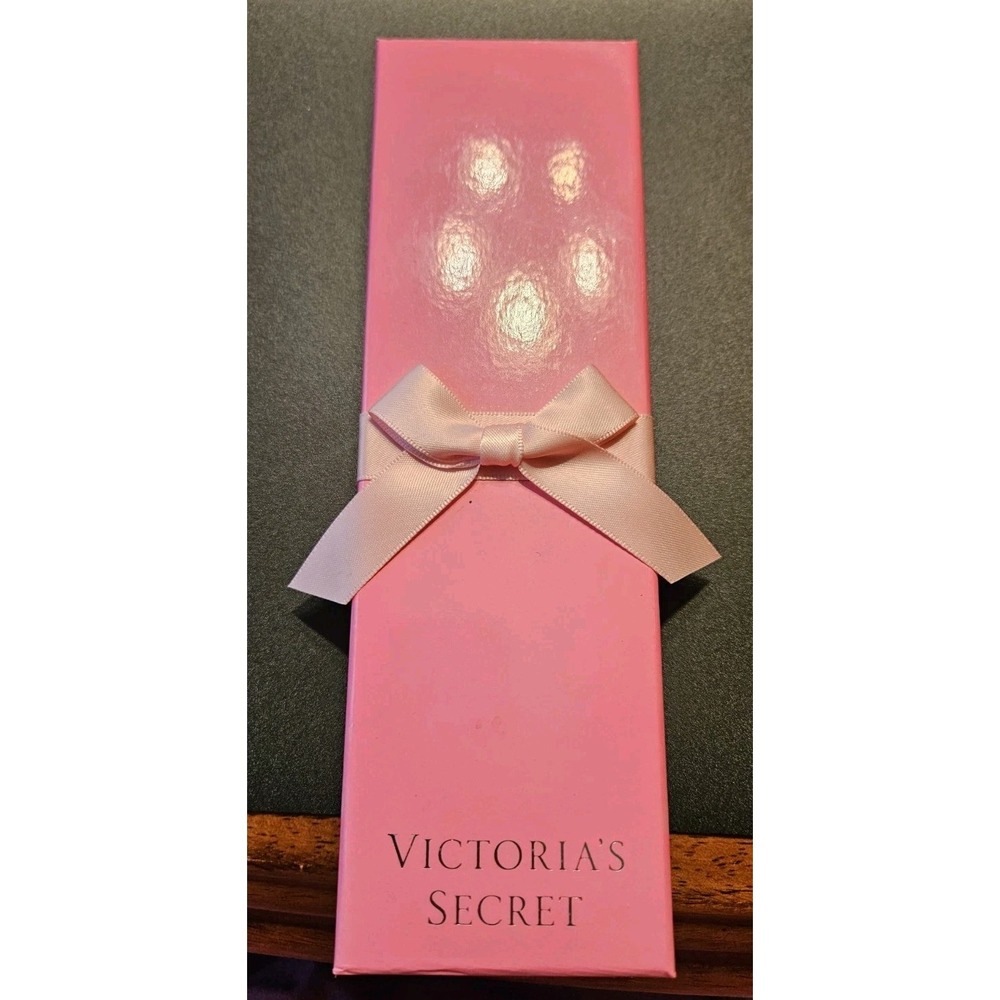Victoria's Secret Gold Tone Crystal Pave Rhinestone Lariat Angel Wing Necklace - Picture 3 of 3